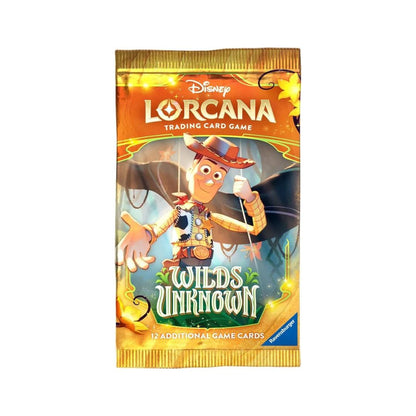 Disney Lorcana Wilds Unknown Booster Box Case 4 Boxes 96 Packs