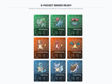 Pokémon Kanto Pokédex Placeholder 001-151 | Gen 1 Binder Organizer | Printable Pokémon Cards | Master Set Tracker | 300 DPI | ENGLISH