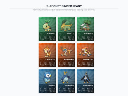 Pokémon Sinnoh Placeholder Cards 387-493 | 107 Cards Gen 4 Binder Filler | Printable Pokédex PDF | A4 & Letter | Instant Download