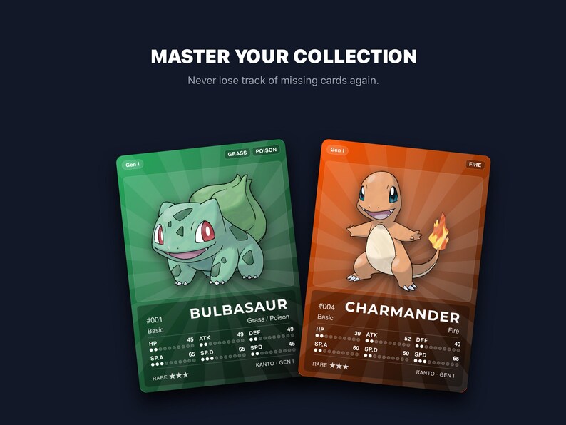 Pokémon Starter Placeholder Cards All Generations | 27 Starters Gen 1-9 Binder Filler | Printable PDF | A4 & Letter | Instant Download