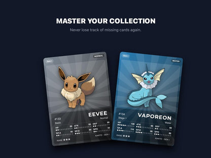 Pokémon Eevee Eeveelutions Placeholder Cards | All 9 Evolutions Binder Filler | Printable PDF | A4 & Letter | Instant Download