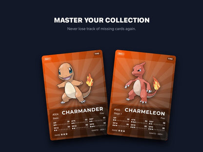 Fire Type Pokémon Placeholder Cards | All Generations Binder Filler | Charizard Arcanine Flareon | Printable PDF | Instant Download