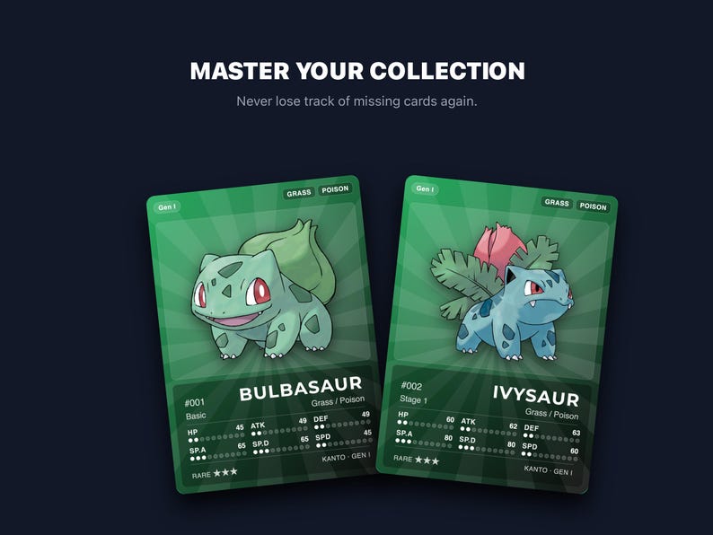 Poison Type Pokémon Placeholder Cards | All Generations Binder Filler | Gengar Nidoking Toxapex | Printable PDF | Instant Download