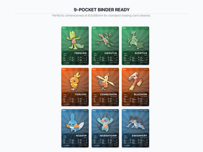 Pokémon Hoenn Placeholder Cards 252-386 | 135 Cards Gen 3 Binder Filler | Printable Pokédex PDF | A4 & Letter | Instant Download