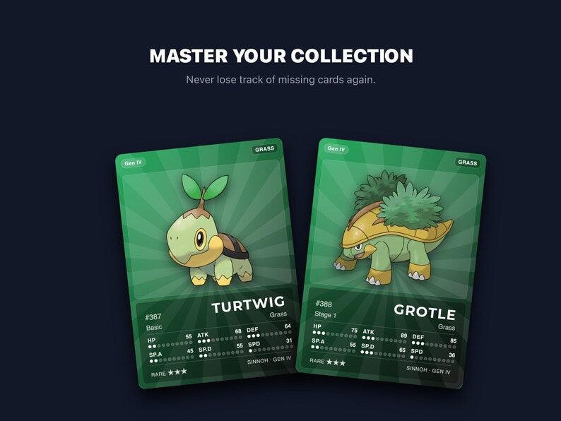 Pokémon Sinnoh Placeholder Cards 387-493 | 107 Cards Gen 4 Binder Filler | Printable Pokédex PDF | A4 & Letter | Instant Download