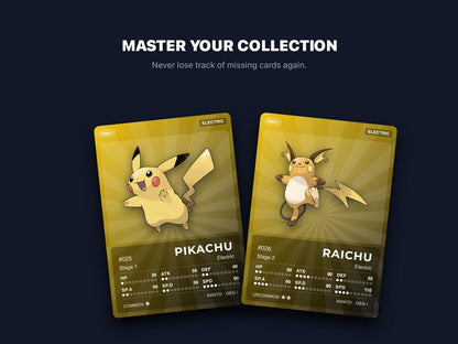 Electric Type Pokémon Placeholder Cards | All Generations Binder Filler | Pikachu Jolteon Raichu | Printable PDF | Instant Download