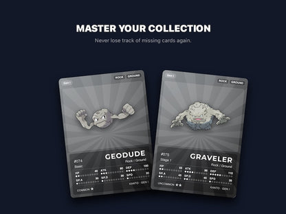 Rock Type Pokémon Placeholder Cards | All Generations Binder Filler | Tyranitar Aerodactyl Onix | Printable PDF | Instant Download