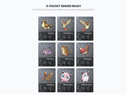 Normal Type Pokémon Placeholder Cards | All Generations Binder Filler | Eevee Snorlax Chansey | Printable PDF | Instant Download