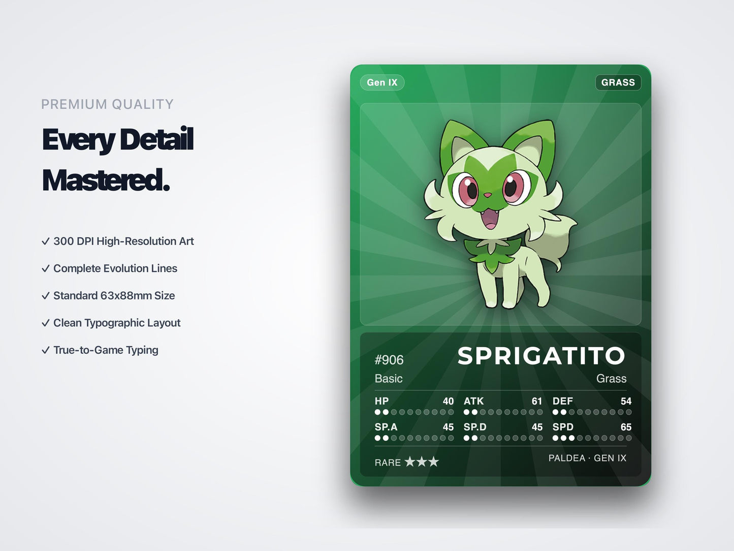 Pokémon Paldea Placeholder Cards 906-1025 | 120 Cards Gen 9 Binder Filler | Printable Pokédex PDF | A4 & Letter | Instant Download