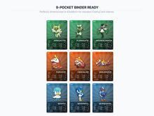 Pokémon Paldea Placeholder Cards 906-1025 | 120 Cards Gen 9 Binder Filler | Printable Pokédex PDF | A4 & Letter | Instant Download