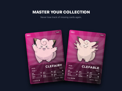 Fairy Type Pokémon Placeholder Cards | All Generations Binder Filler | Sylveon Gardevoir Togekiss | Printable PDF | Instant Download